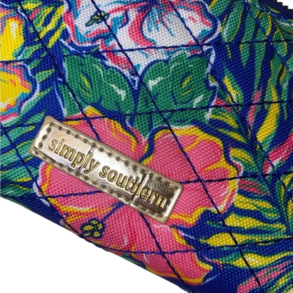 SIMPLY SOUTHERN “Tropical ID” Wallet Blue, Pink, Yellow, Green, White NWOT